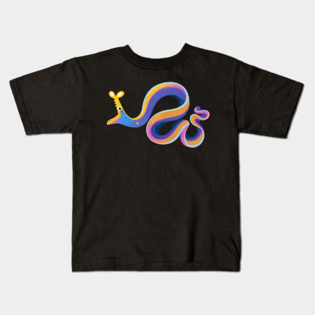 Blue ribbon eel Kids T-Shirt by pikaole